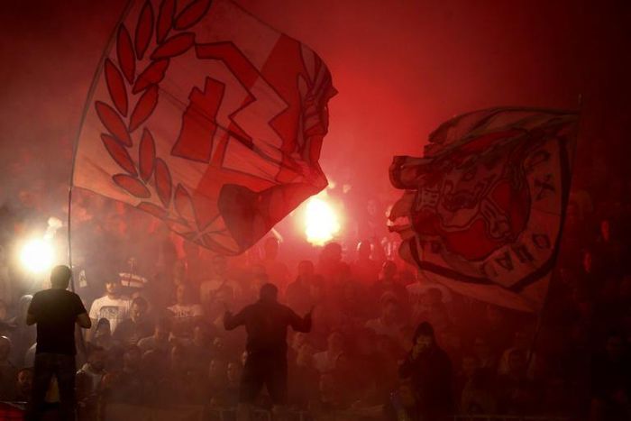 Red Star fans were out in force on Wednesday