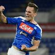 Napoli forward Arkadiusz Milik scored against Verona