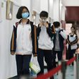 Students are returning to school in Wuhan, the central Chinese city where the coronavirus was first detected late last year