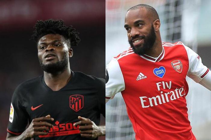 Thomas Partey and Alexandre Lacazette