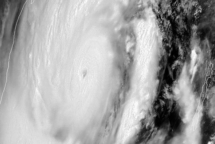 Amphan is pictured in a satellite image taken on May 18