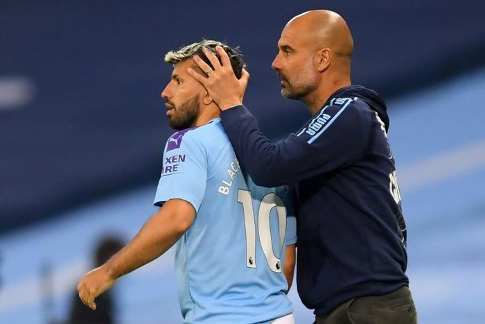 Sergio Aguero (left) is expected to miss the remainder of the Premier League season
