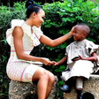 Akuapem Poloo and her son