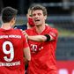 Bayern Munich will be without Thomas Mueller (R) and Robert Lewandowski, who have contributed to 60 of Bayern's 90 league goals this season