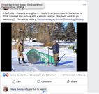 The 2014 Facebook post from race director Phil White that led to the creation of the Winter Swim Festival.