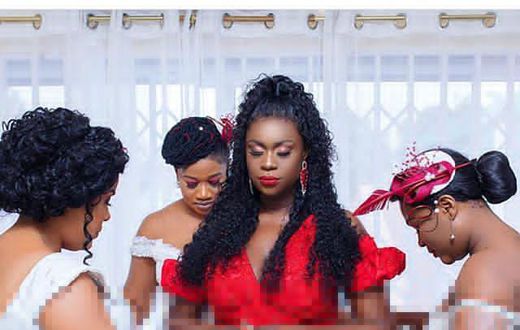 Bibi Bright looked on her wedding