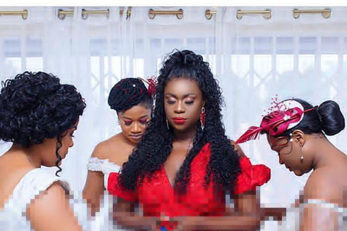 Bibi Bright looked on her wedding