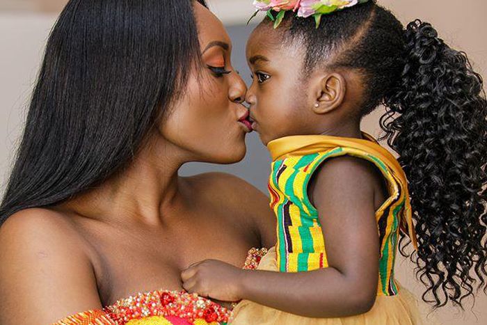 Tracy and Titi before the traditional wedding