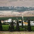 Jordanian villages can be seen in the background just kilometres from the Palestinian village of Ayn al-Bayda lying in the Jordan Valley in the occupied West Bank