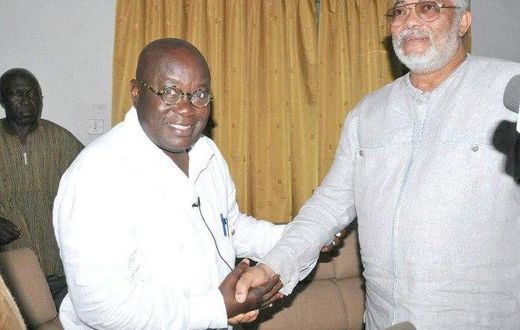 Jerry John Rawlings with President Nana Addo Dankwa Akufo-Addo