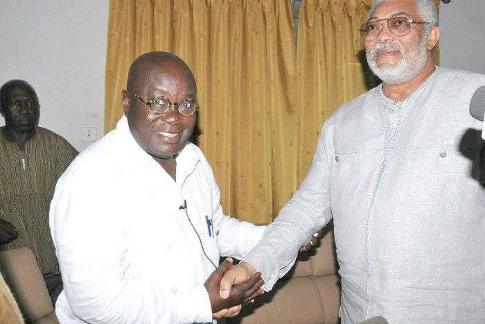 Jerry John Rawlings with President Nana Addo Dankwa Akufo-Addo