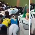 Security officers give partygoers hilarious punishment for flouting social distancing rule (video)
