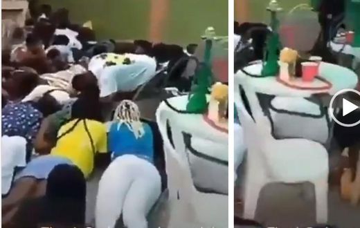 Security officers give partygoers hilarious punishment for flouting social distancing rule (video)