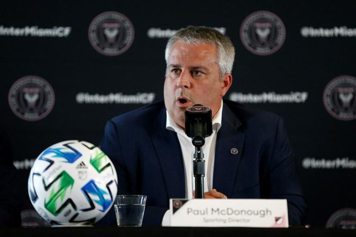 Sporting Director Paul McDonough of Inter Miami, seen here in January 2020, says the MLS club is offering a safe environment for players as the league allows them to return to club facilities to train in areas where COVID-19 restrictions allow