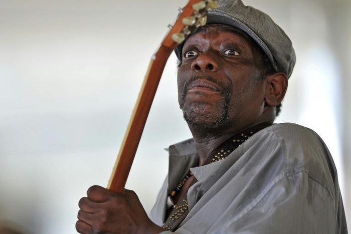American blues musician Lucky Peterson, pictured at the 2015 Newport Jazz Festival,