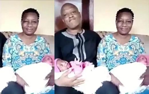 Happy couple celebrates twin babies born 21 days apart (video)