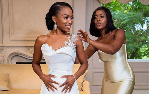 Bride and her maid