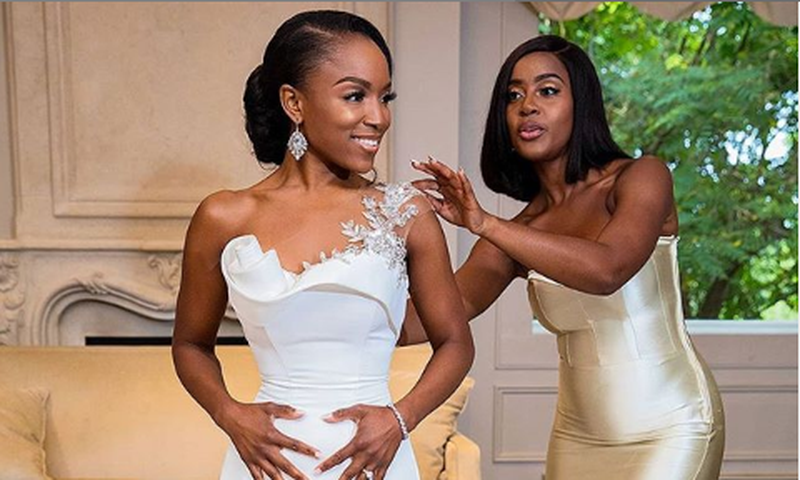 Bride and her maid