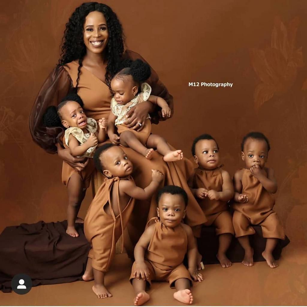 Photos of this woman and her adorable sextuplets ignites admiration galore