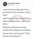 “I want to have a baby, give him to someone to train and return after 5 years” – Beautiful doctor