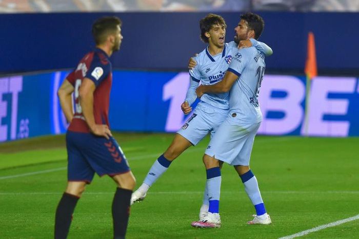 Joao Felix took his goal tally to eight for the season with the double at Osasuna