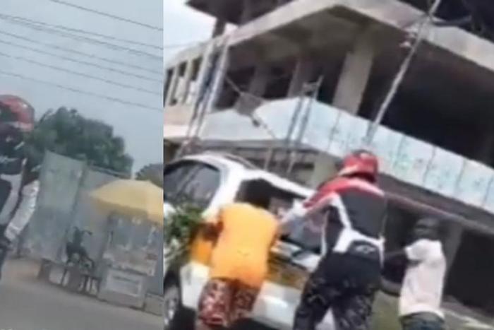 VIDEO: John Dumelo spotted directing traffic at East Legon
