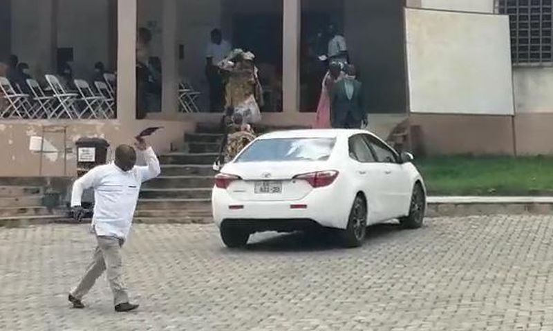 VIDEO: Bees disrupt event; chase away MP, DCE and Chiefs in Koforidua