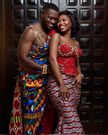 Kente bride and groom