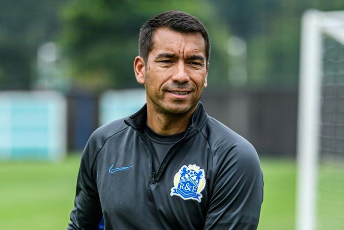 Giovanni van Bronckhorst is coaching China's Guangzhou R&F