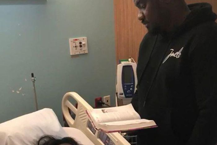 John Dumelo shares rare photo of wife at the labour ward