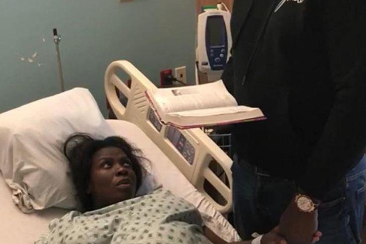 John Dumelo shares rare photo of wife at the labour ward