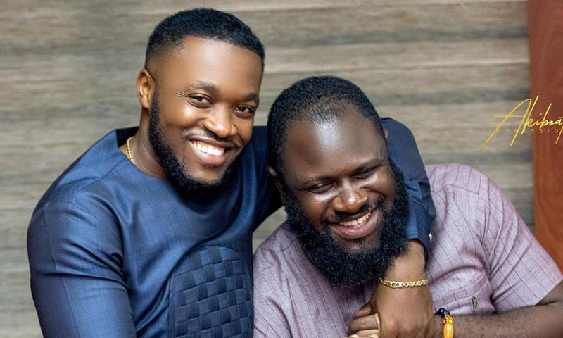 Kennedy Osei and the late Kwadwo Wiafe