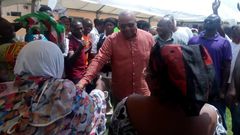 Mahama tours registration centers in Volta region