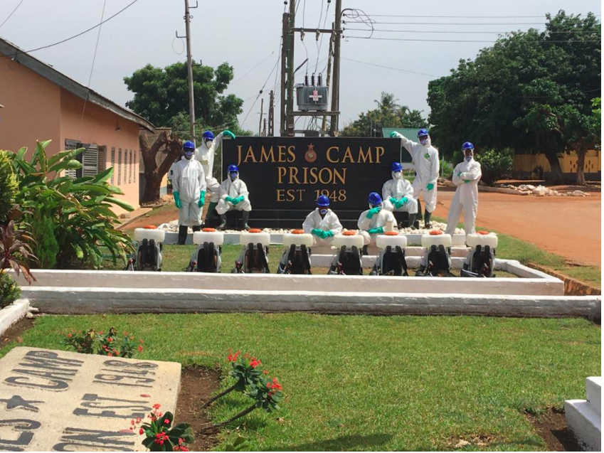 Zoomlion disinfects Prisons headquarters, James Camp Prisons and Soul Clinic school