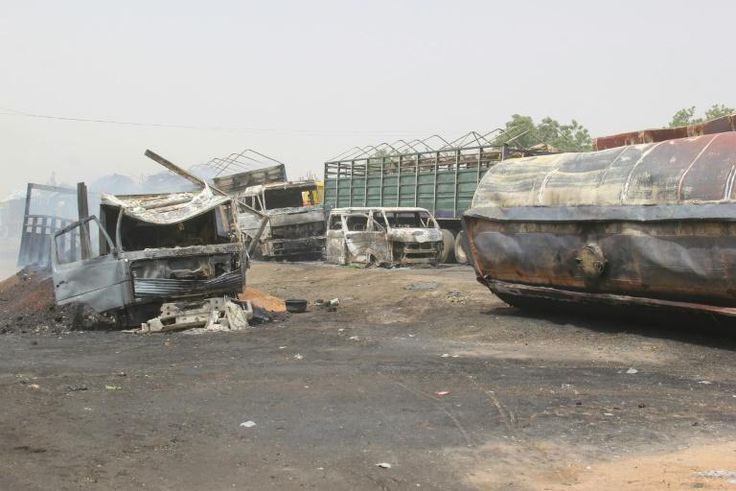 The aftermath of an attack in February in Auno, northeast Nigeria, by suspected members of ISWAP, a ruthless splinter group of Boko Haram