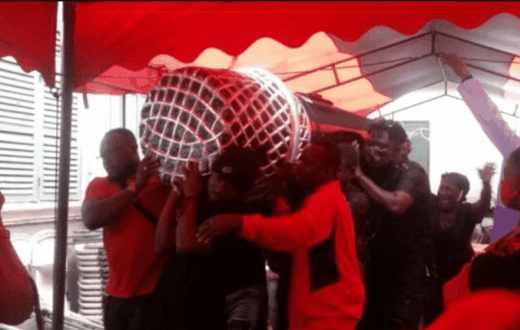DJ Amess laid to rest in a microphone coffin