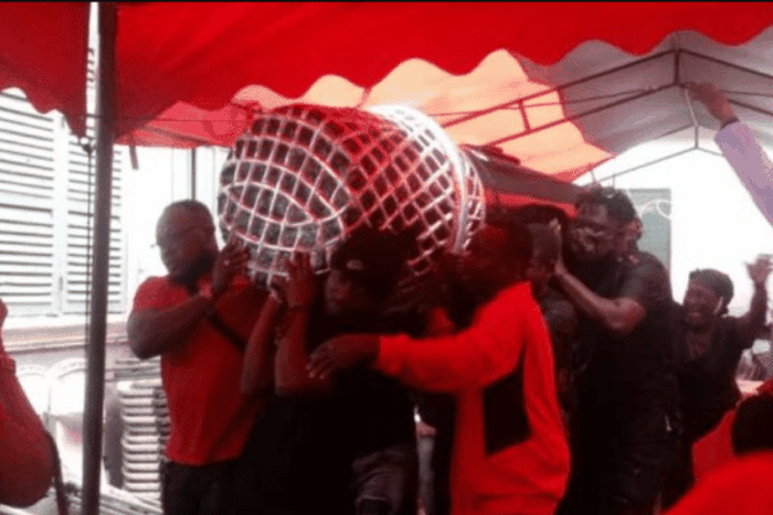 DJ Amess laid to rest in a microphone coffin