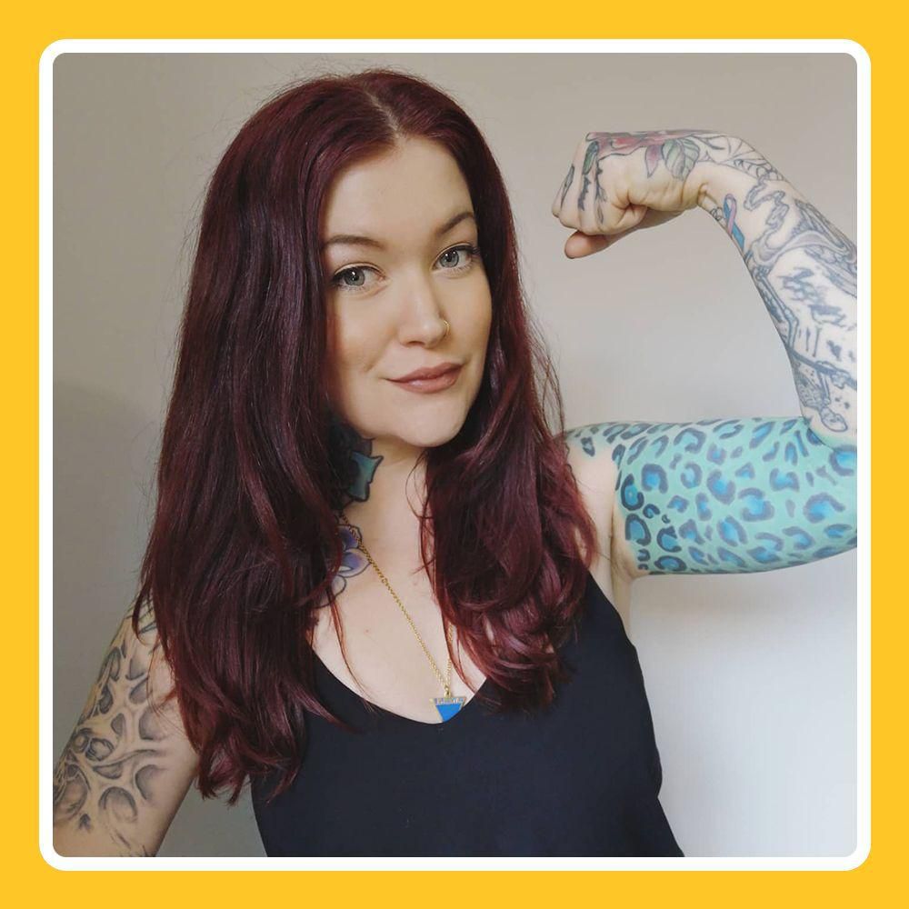 Davidson loves doing yoga videos at home and going on long walks.