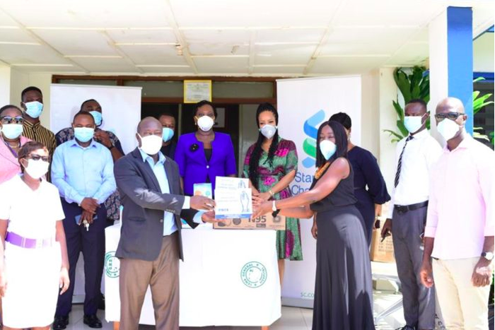 Tema General Hospital receives PPEs from Standard Chartered