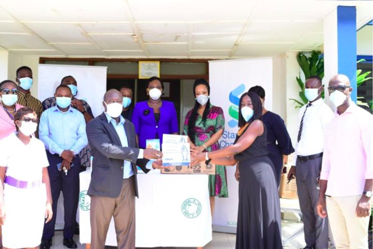 Tema General Hospital receives PPEs from Standard Chartered