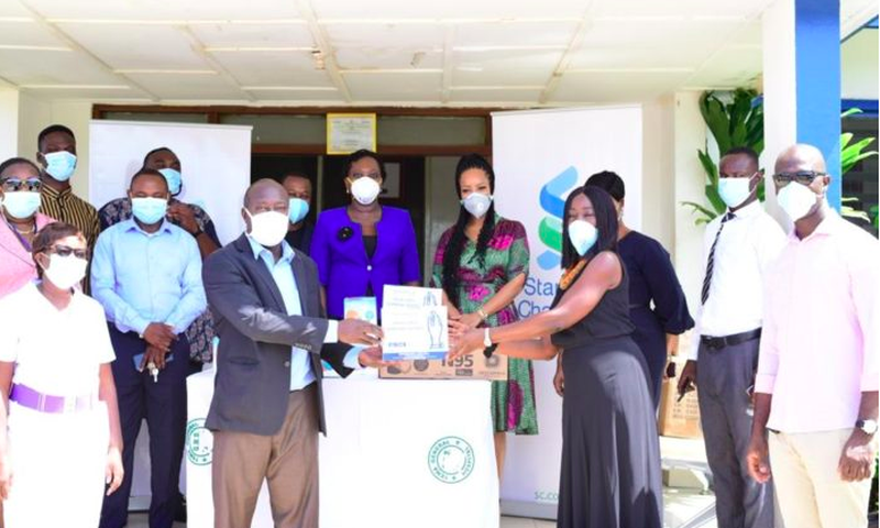 Tema General Hospital receives PPEs from Standard Chartered