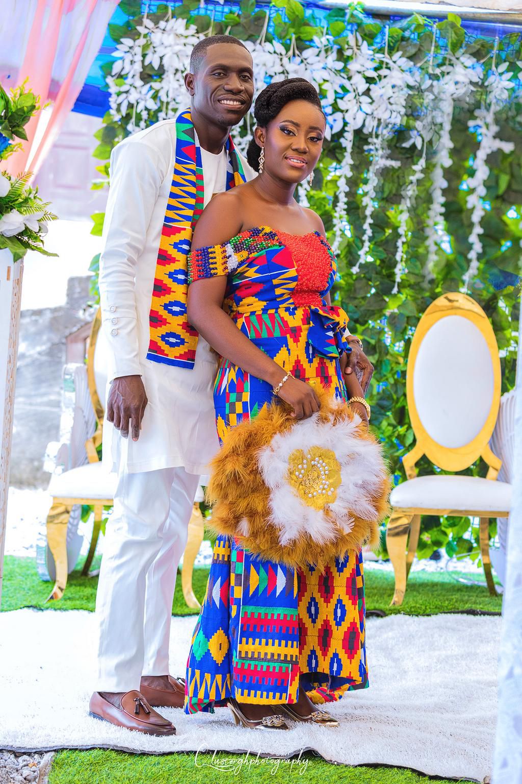 This adorable couple gave the perfect Kente goals during their marriage ceremony