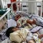 Two newborn babies who lost their mothers in an attack on a maternity ward in the Afghanistan capital Kabul
