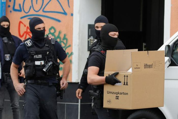 German police carried out dawn raids against mosques and associations in Berlin and other cities on Thursday as it tightened its ban on the activities of Lebanese Shiite militant group Hezbollah