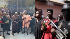 PHOTOS: Police provide security as Akuapemhene is enstooled despite ban on public gathering