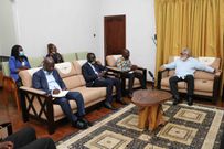 Jerry John Rawlings with Registrar of the Scholarship Secretariat