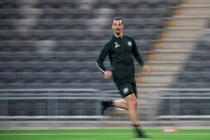 AC Milan forward Zlatan Ibrahimovic has been training with Swedish side Hammarby IF