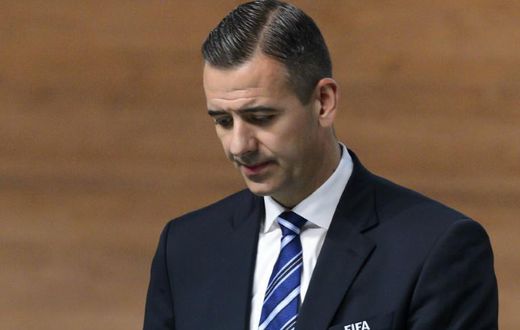 (FILES) Markus Kattner seen in February 2016. FIFA's former acting secretary general has been banned from all football-related activity for 10 years and fined one million Swiss francs ($1.056m) after being guilty of conflicts of interest and abusing hi...