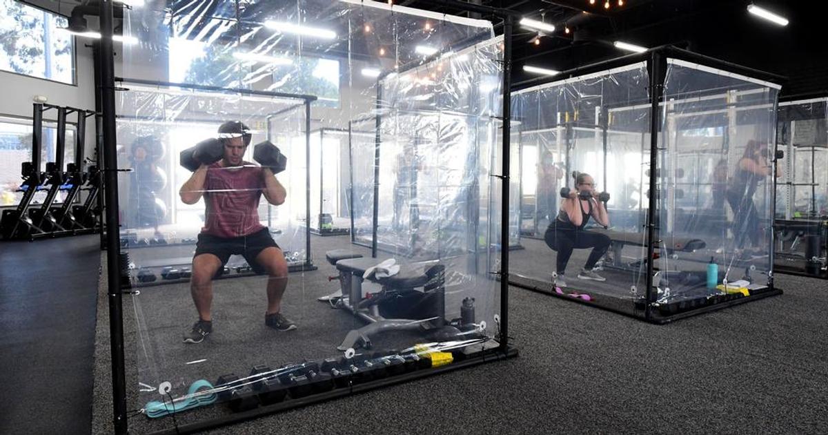 This California Gym Set Up Personal Pods for Exercisers to Reopen ...