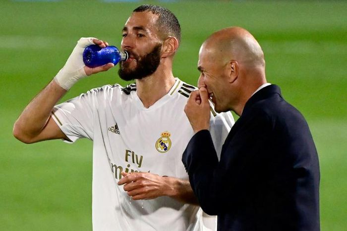 Zinedine Zidane (right) says Karim Benzema (left) is the complete package for Real Madrid.